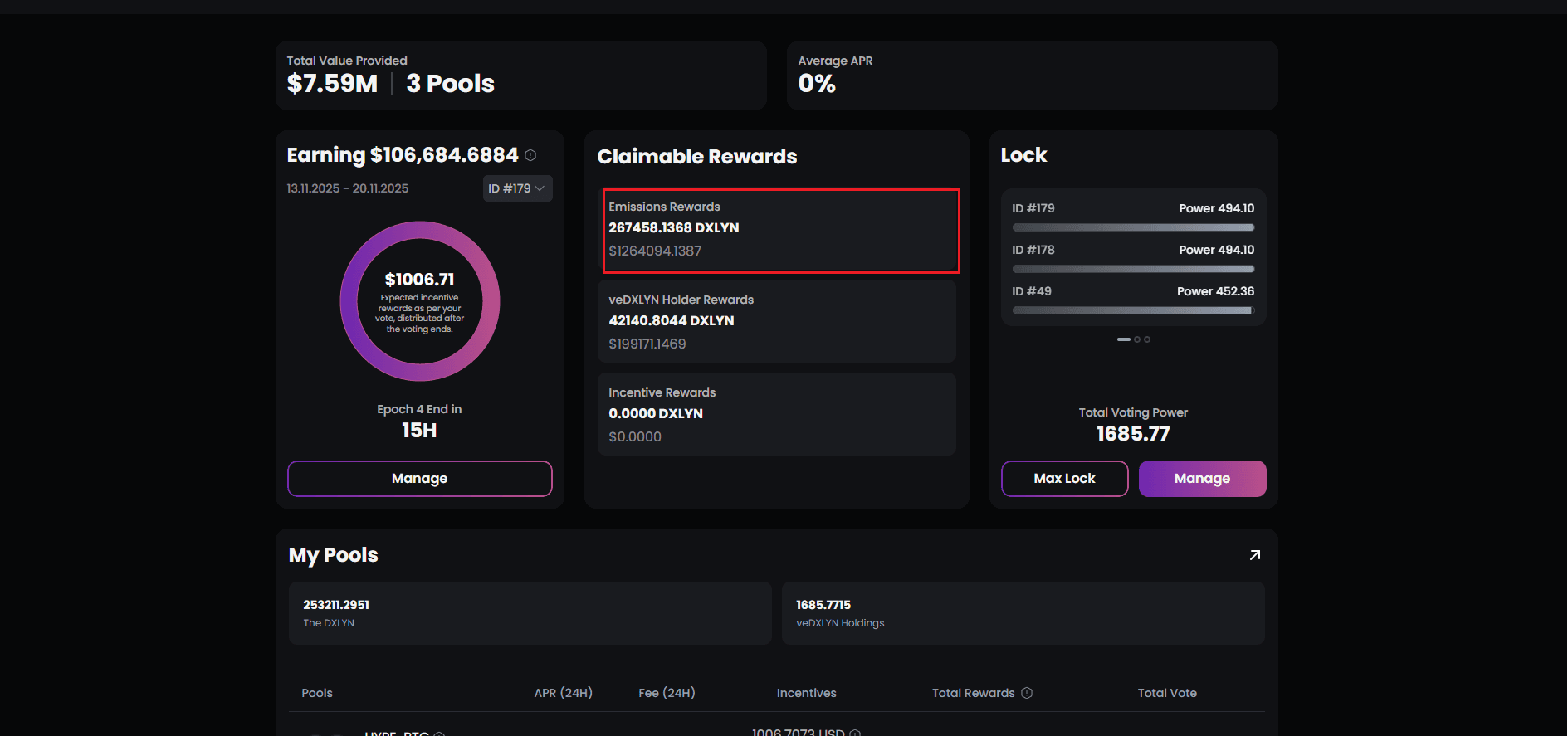 pool claim