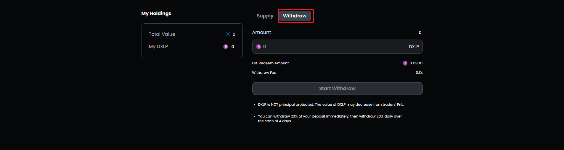 withdraw