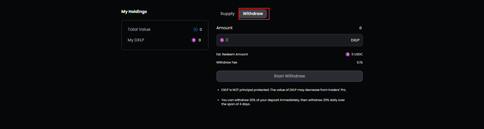 withdraw